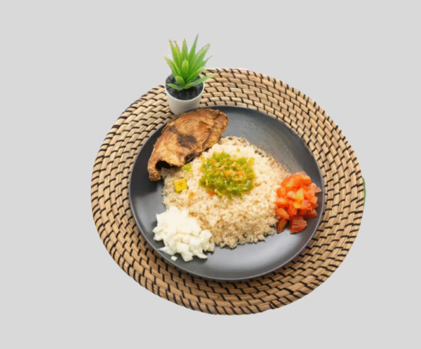 Garba 1 poisson Garba ( Thon avec attiéké)