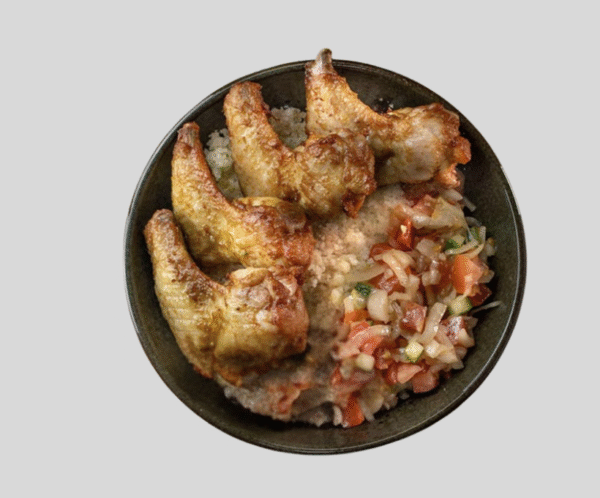 Ailes de poulet - Attiéké